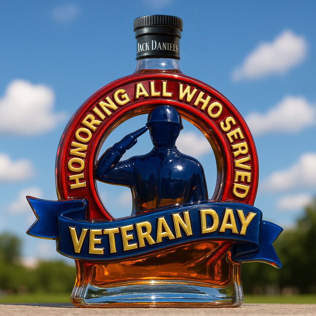 Veterans Day Commemorative Whiskey Bottle