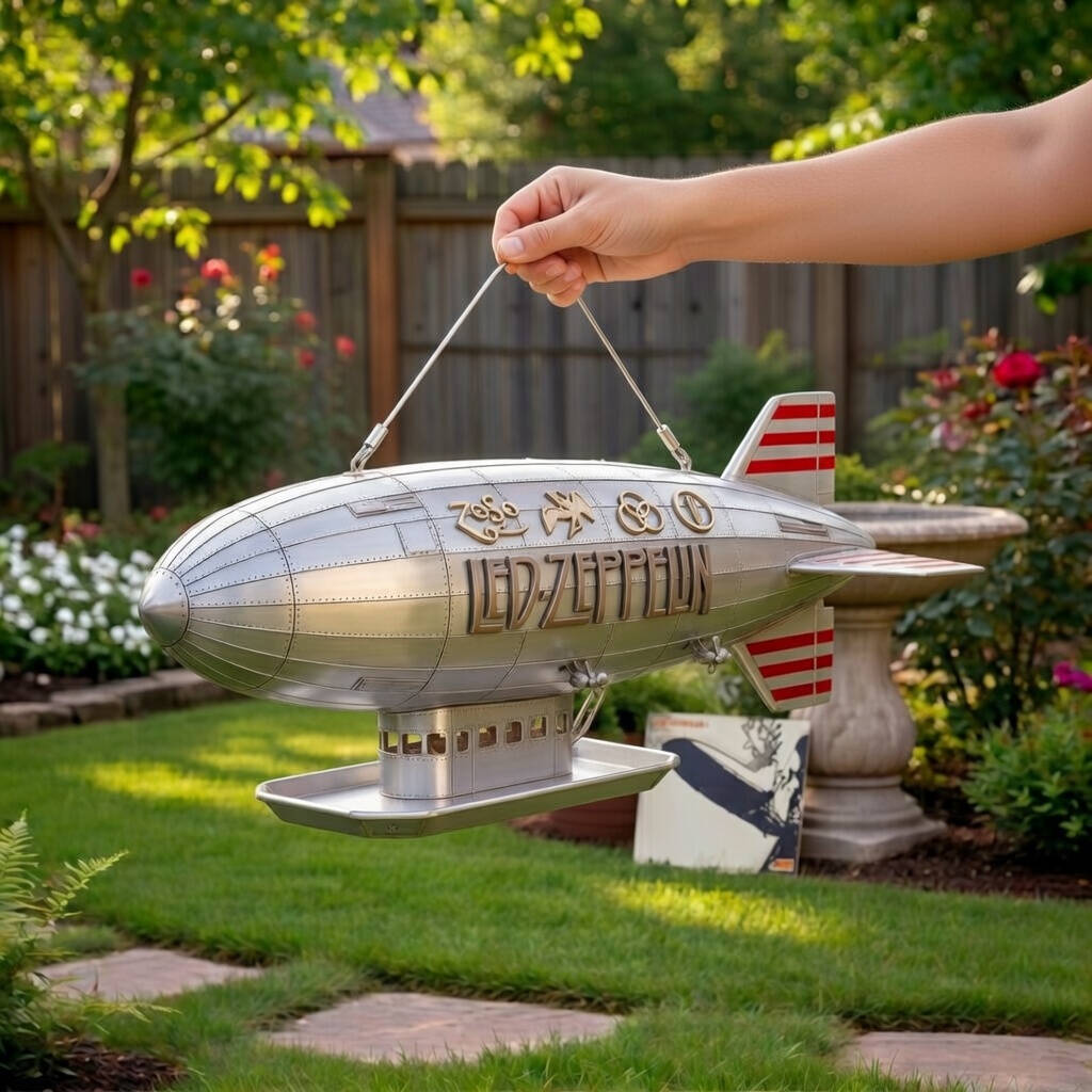 Led Zeppelin Blimp Bird Feeder