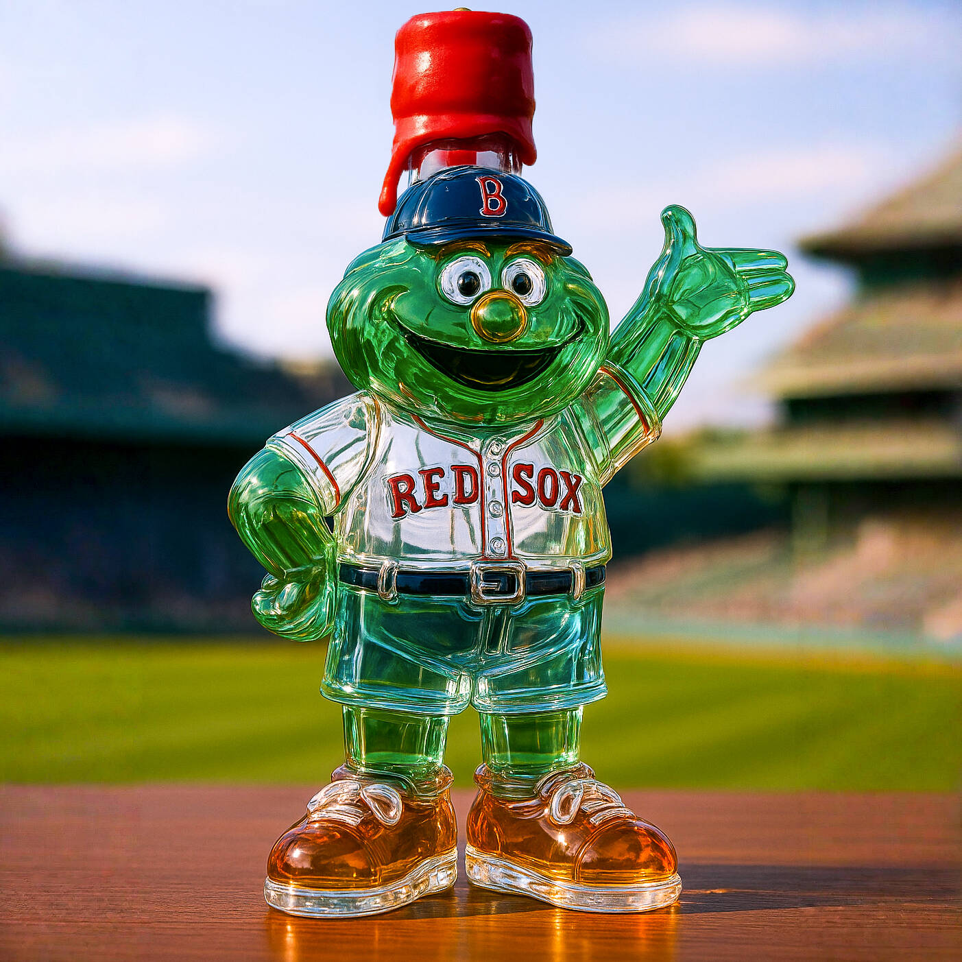 Red Sox Wally Whiskey Bottle