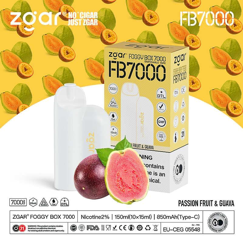 ZGAR FOGGY BOX 7000 Puffs 2% Nicotine Rechargeable Disposable Pod