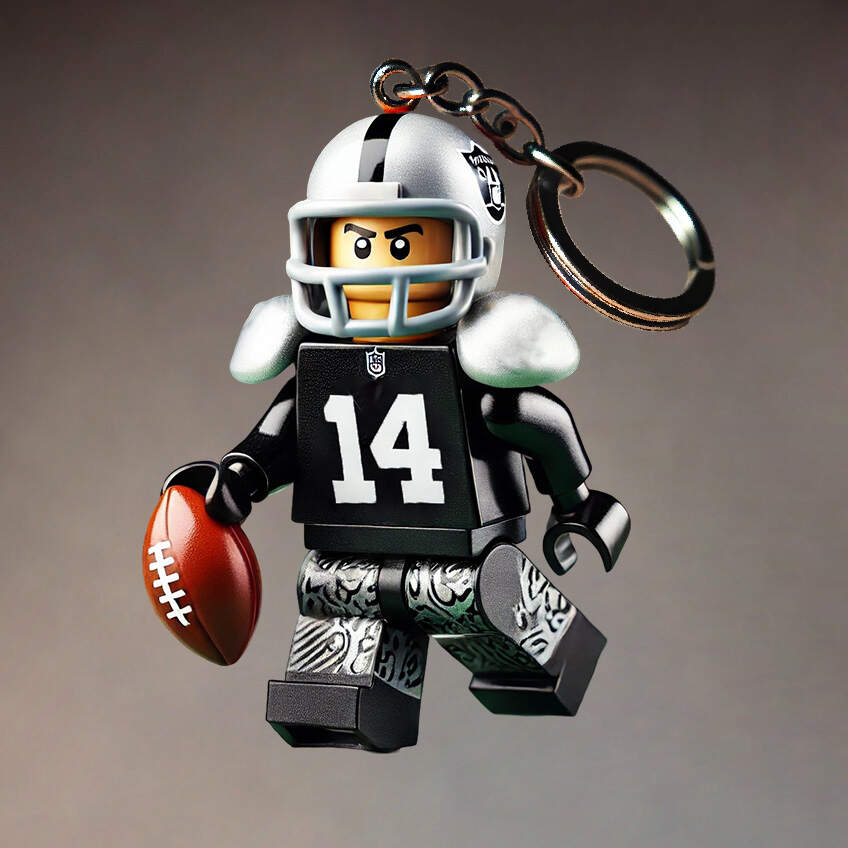 Football Team Building Set Kit Keychain
