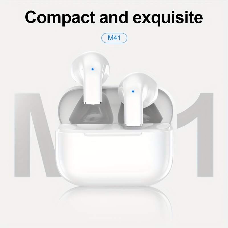 Wireless Earbuds with Volume Control, Semi-Open Design, High-Fidelity Sound, Touch Control, Lightweight for Gaming for Android for iPhone Cellphone Games Earpieces Smart Headphones
