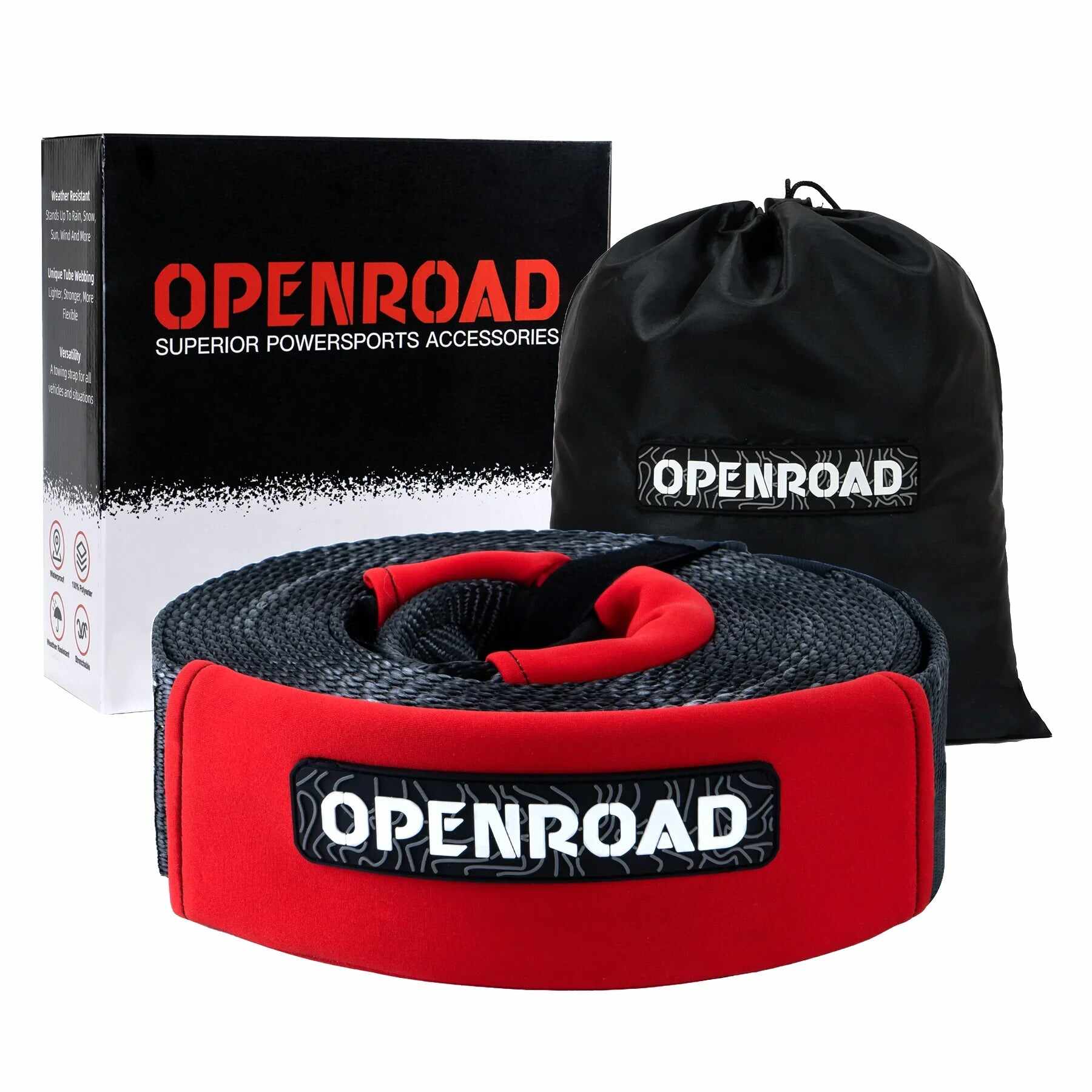 OPENROAD 12,000lbs Electric Winch with Synthetic Rope-Panther Series 3S