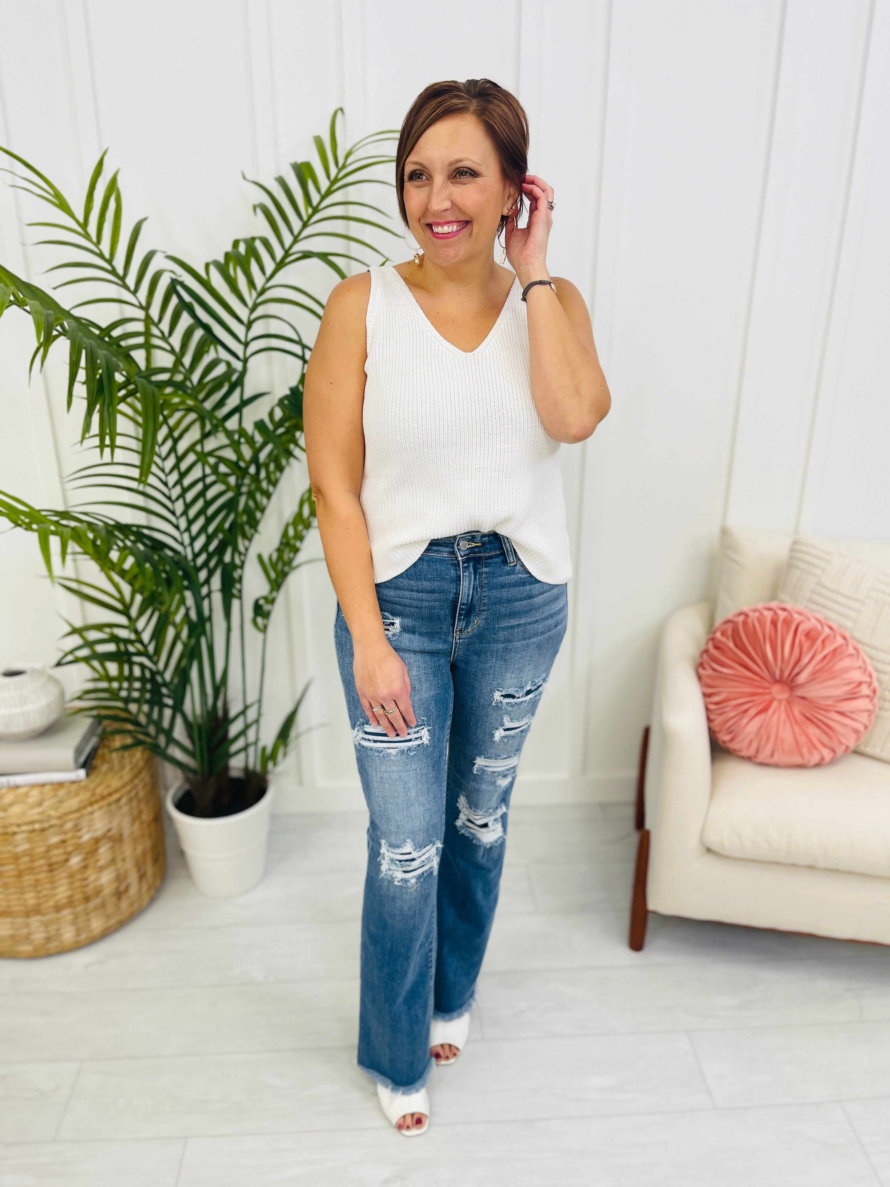REG/CURVY Patch it Up Bootcut Jeans