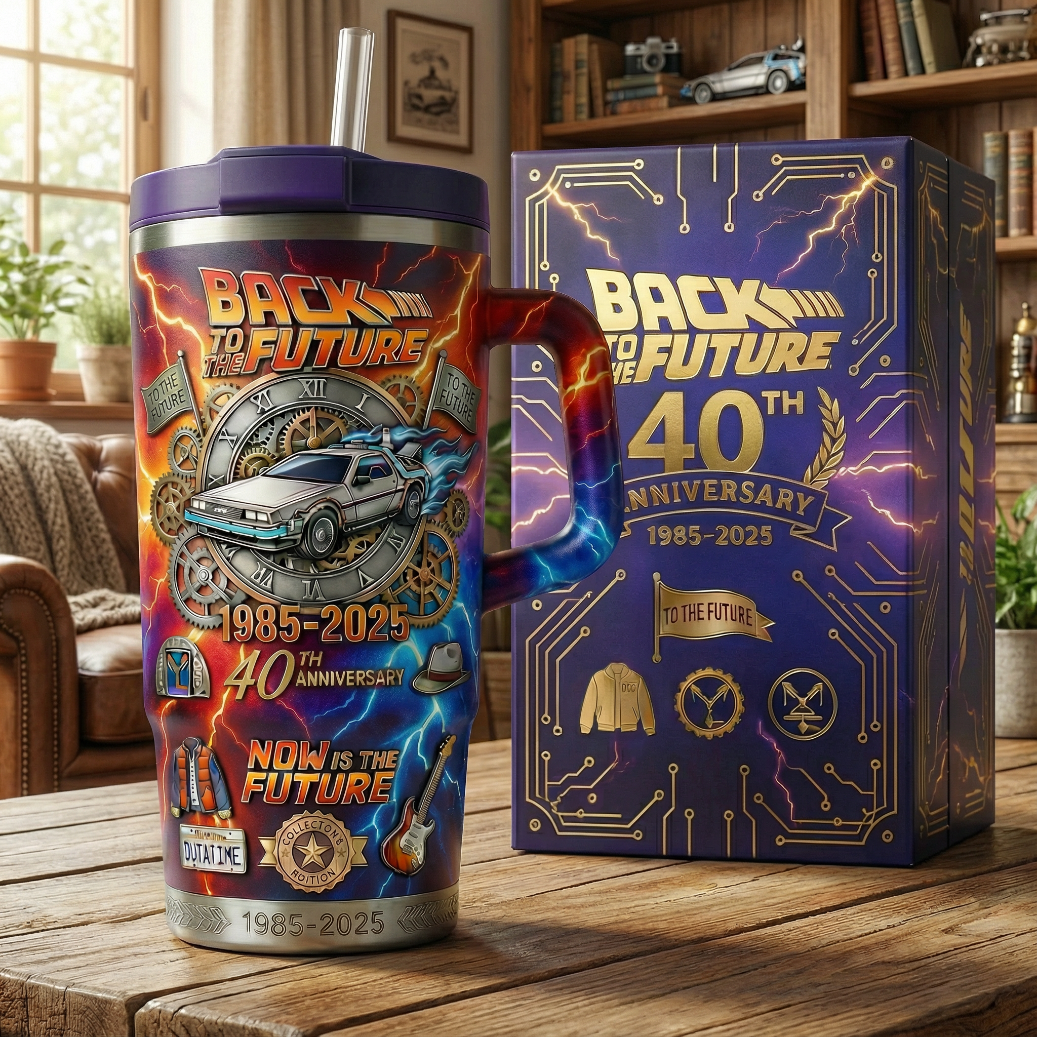 Back to the Future 40th Anniversary Collector Tumbler