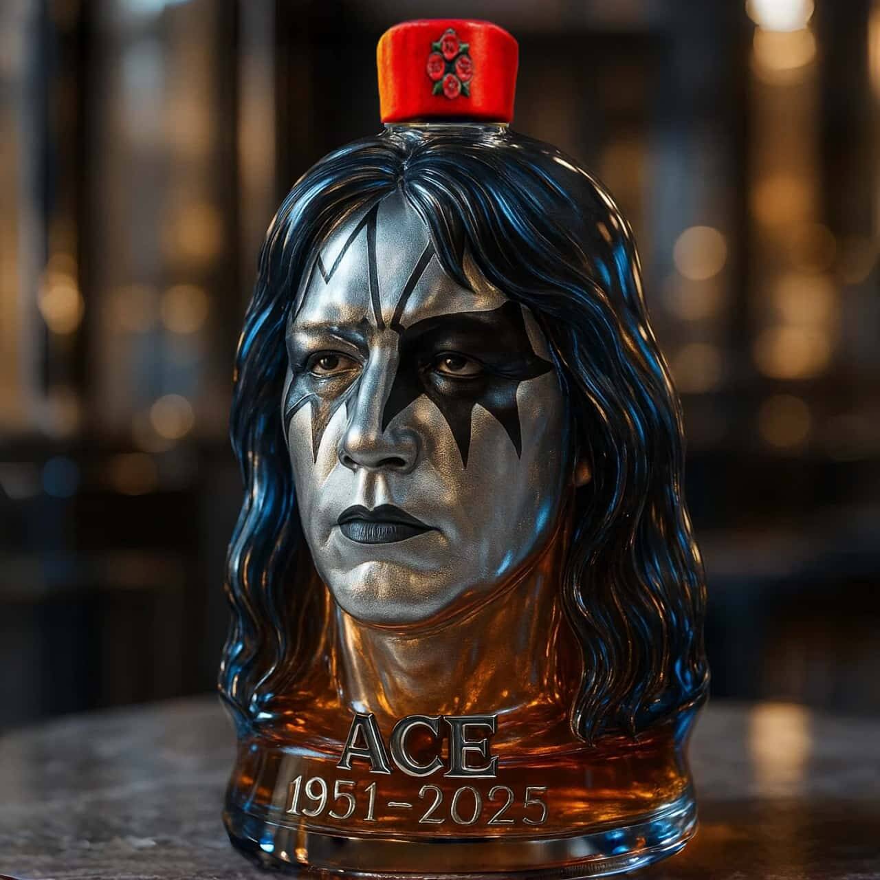 Ace Frehley Commemorative Whisky Bottle