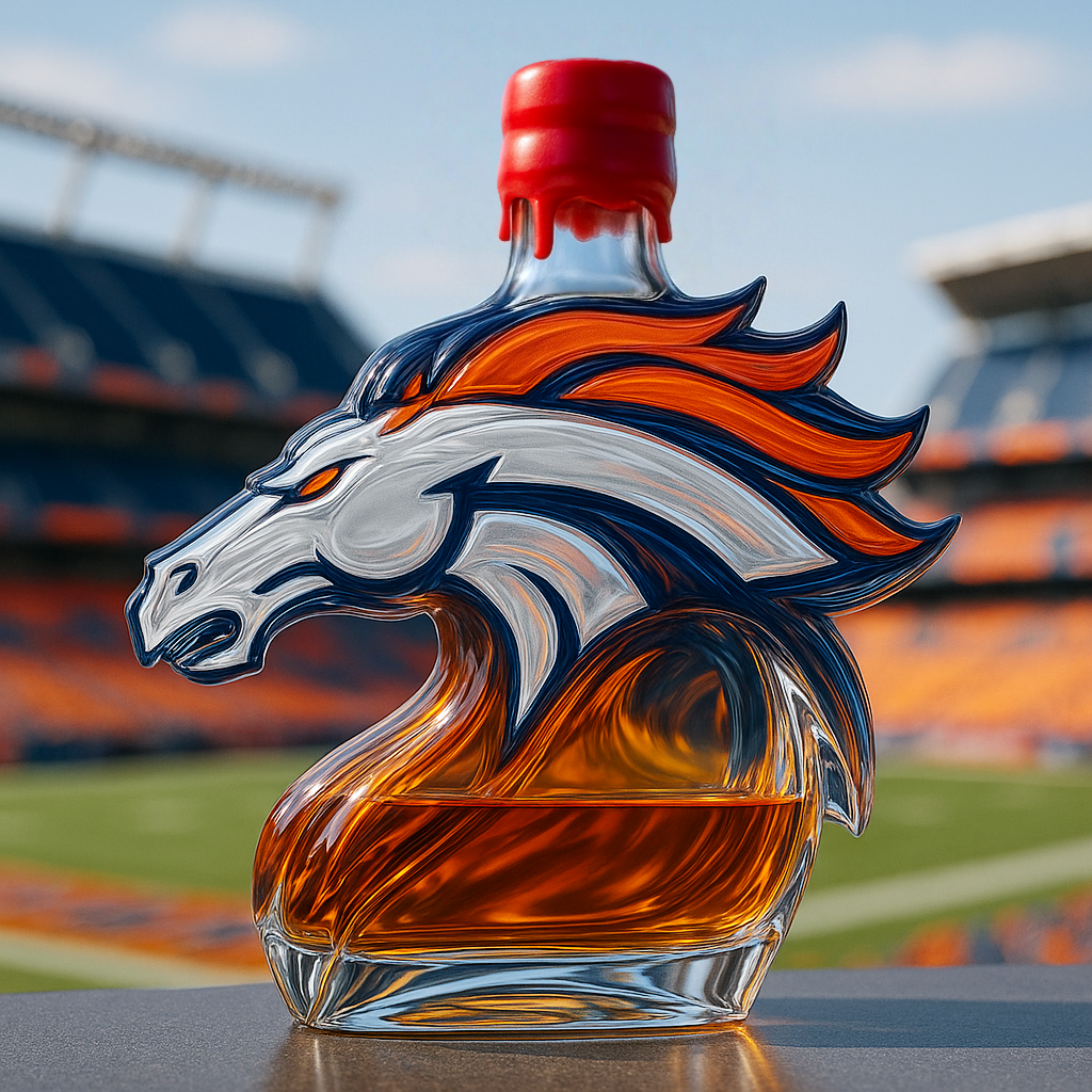 Denver Broncos Spirit Edition Whiskey Bottle