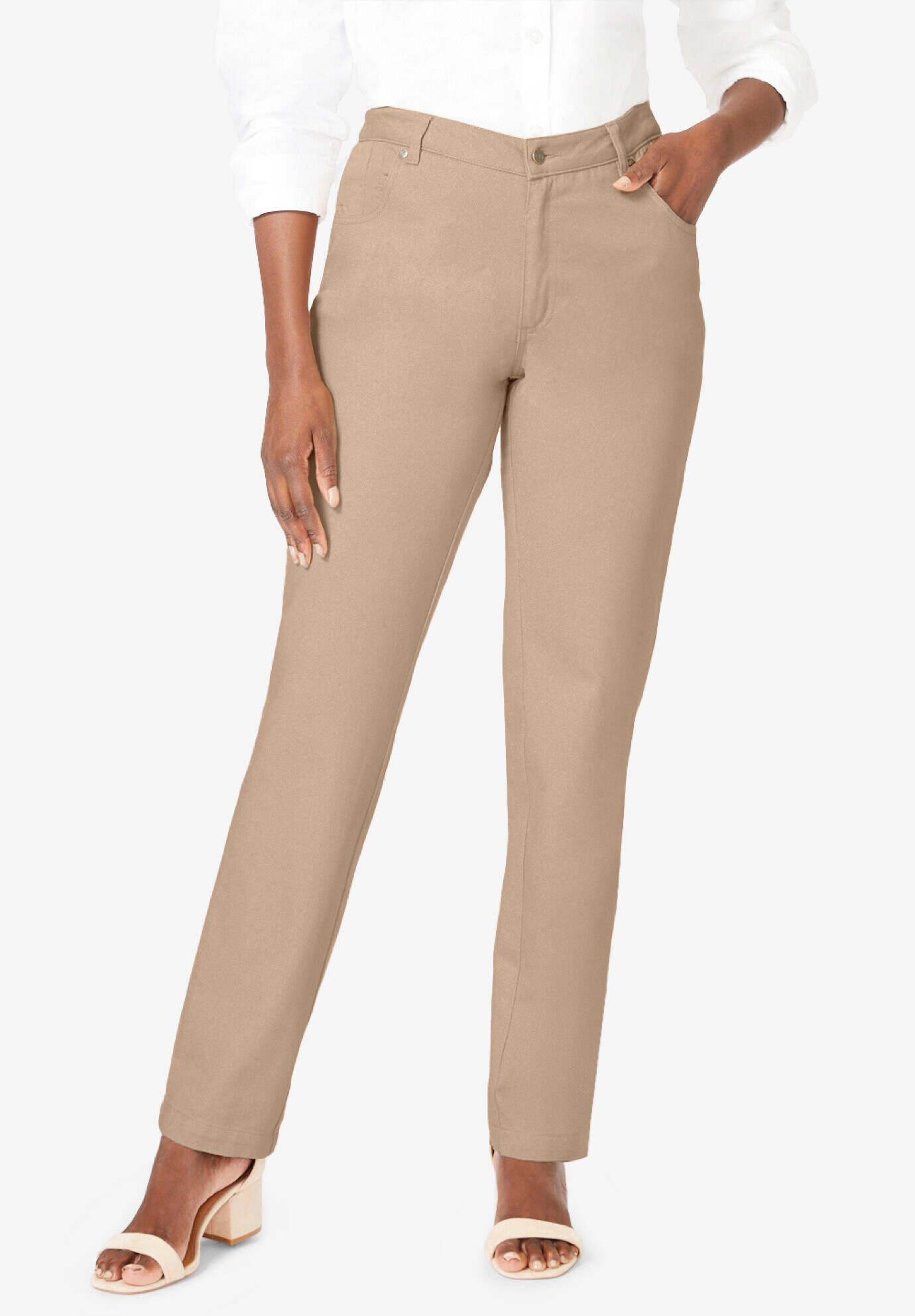 Classic Cotton Denim Straight-Leg Jean