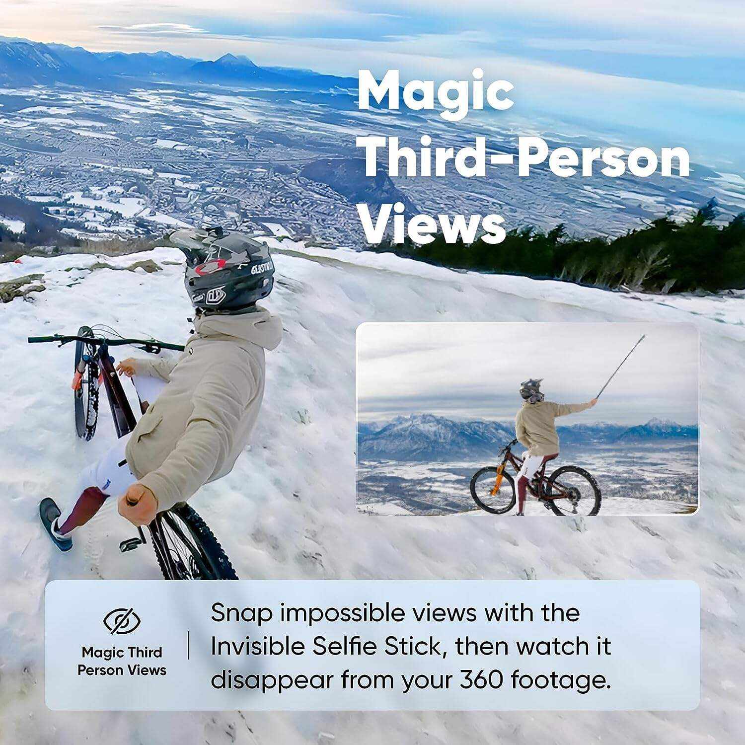 Insta360 X3 Motorcycle Kit- Waterproof 360 Action Camera with 1/2