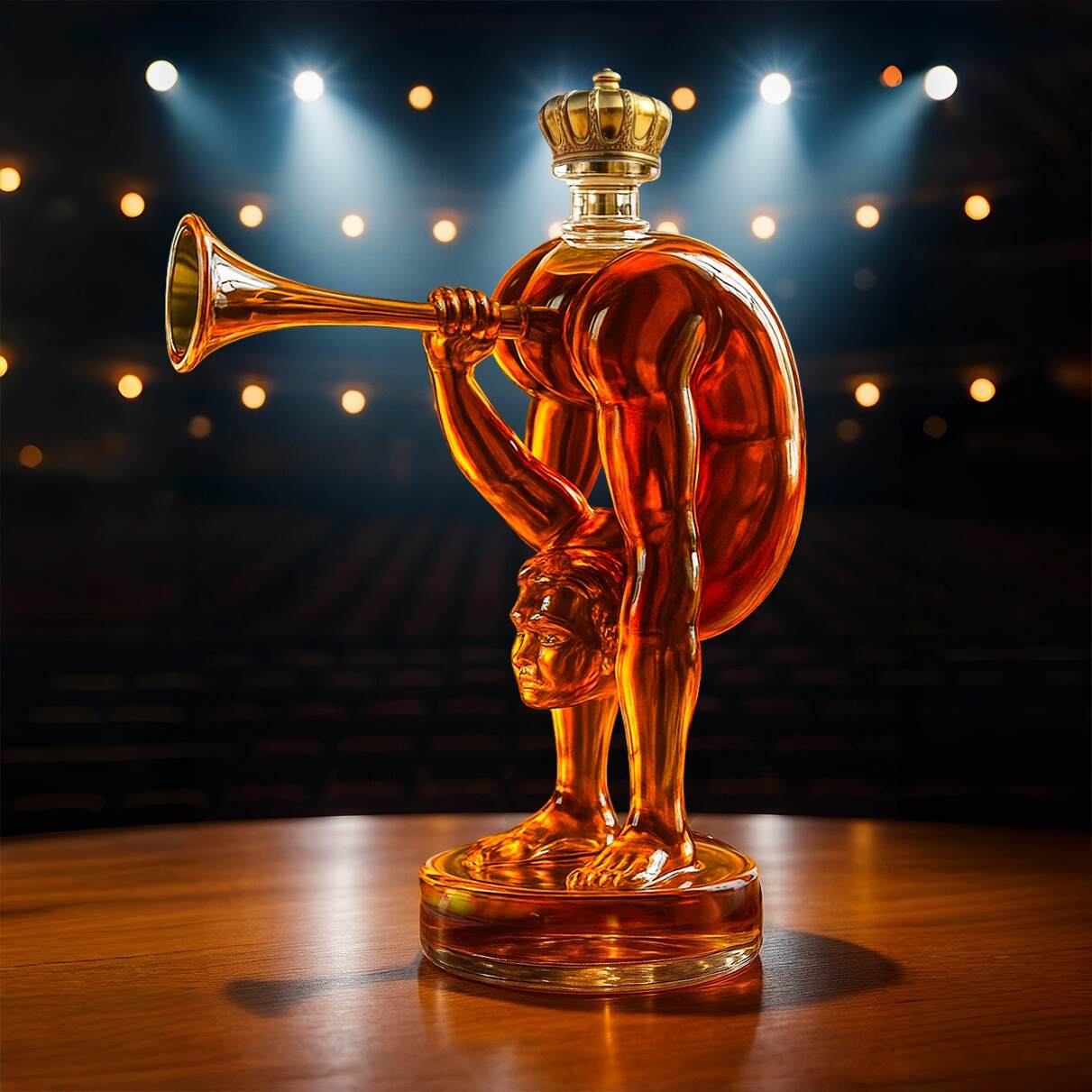 Funny Medieval Grotesque Whiskey Bottle