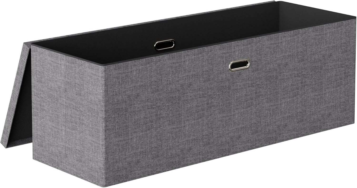VECELO 43'' Folding Storage Ottoman Bench