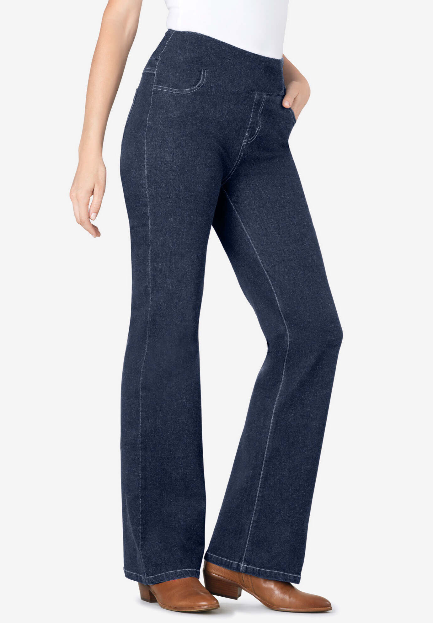 Flex-Fit Pull-On Bootcut Jean