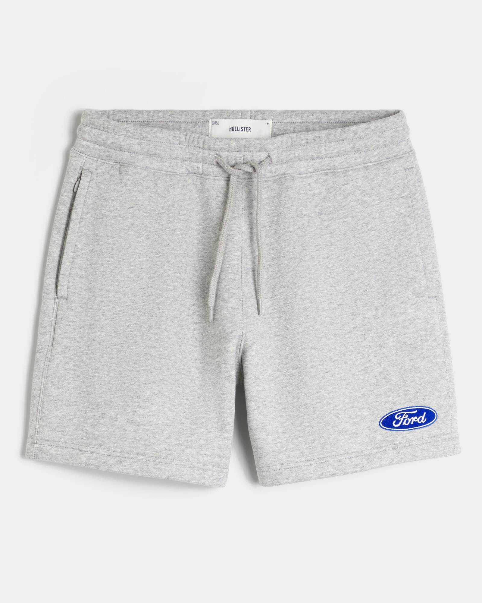 Mid-Thigh Camo Loose Fleece Shorts