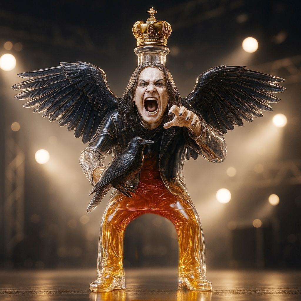 🕯️Ozzy Osbourne Memorial Whiskey Bottle