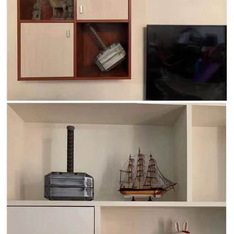 Mjolnir Hammer Shaped Tool Box Complete Repair Hand Tools Kit, Unique Geek Present for Dad Boyfriend Husband