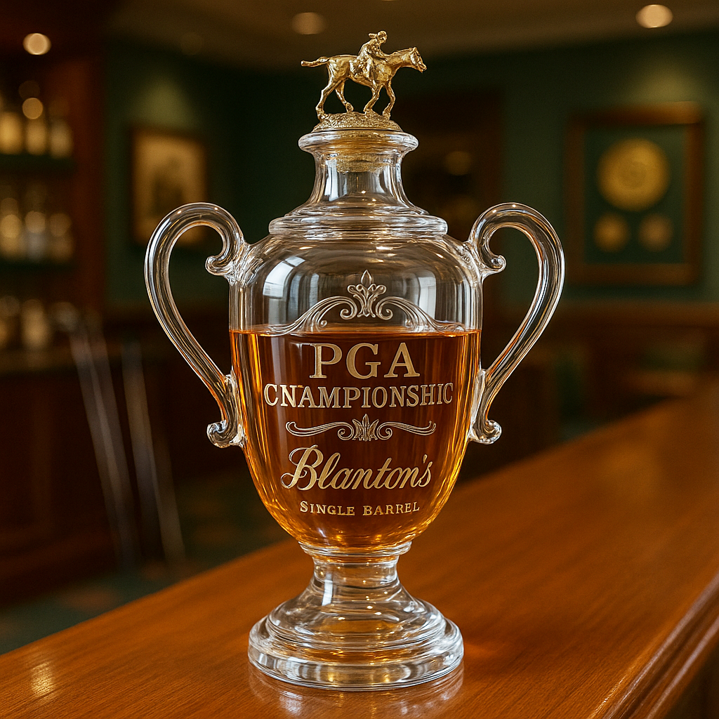 PGA Championship Trophy Whiskey  Bottle