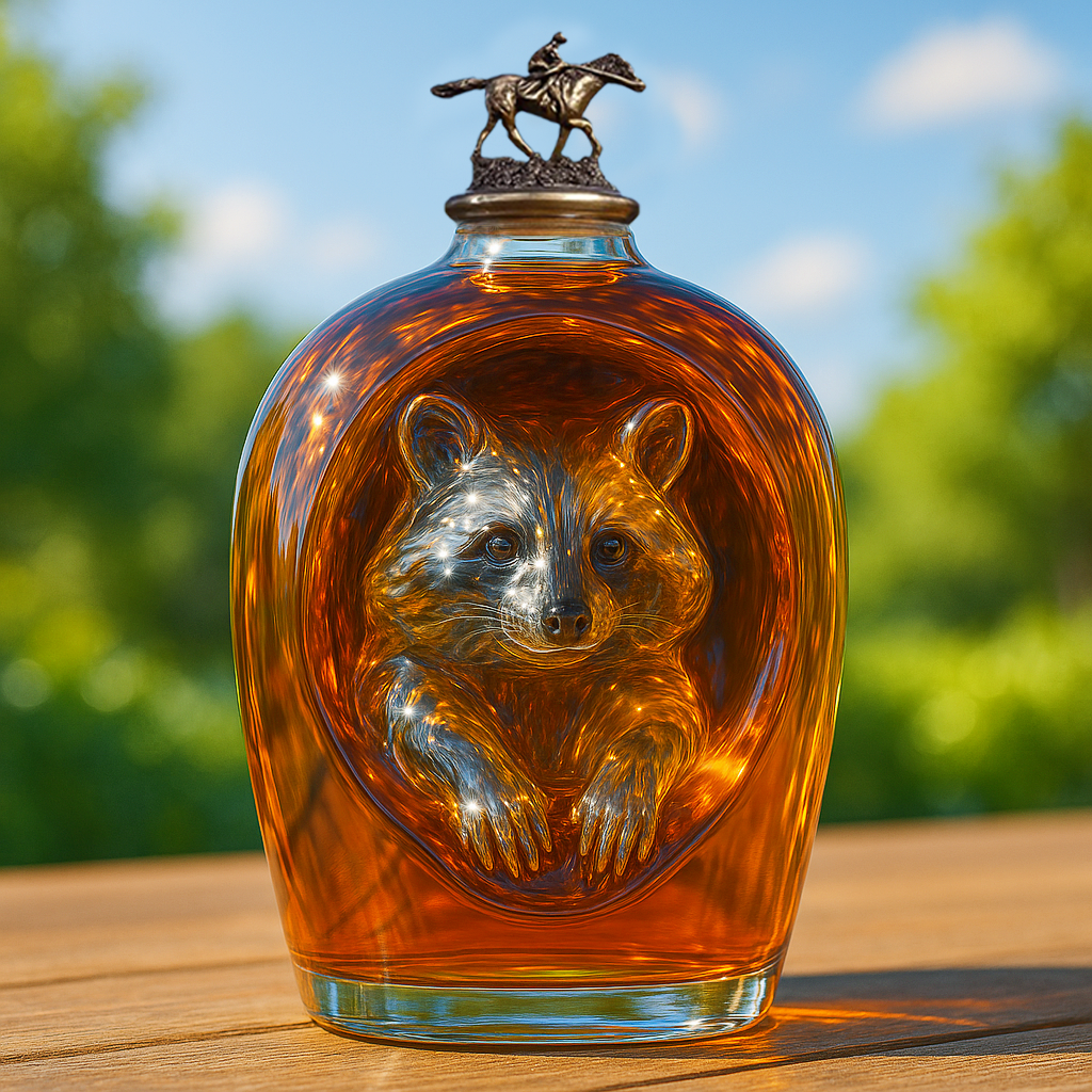 Raccoon Limited Edition Whiskey Bottle