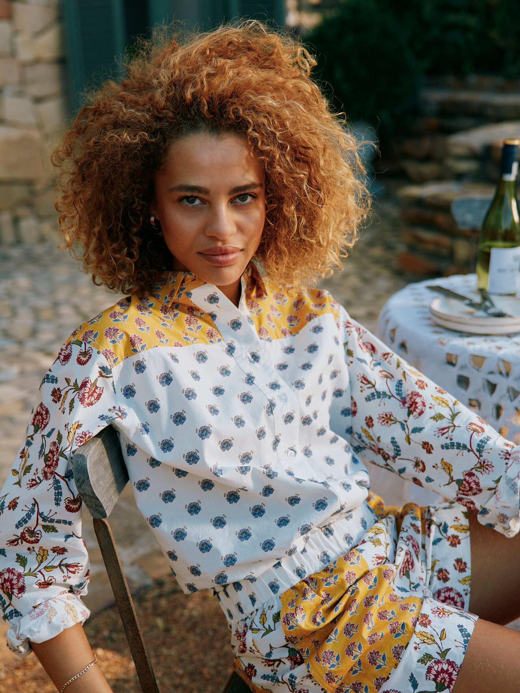 Genevieve Provence Hotch Potch Cotton Shirt