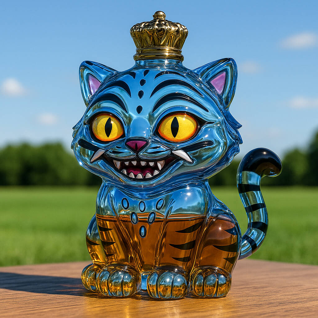 KPop Demon Hunters Derpy Tiger Whiskey Bottle