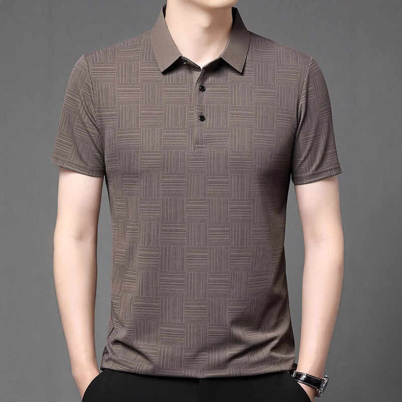 Slim Fit Breathable New Men's Lapel T-shirt