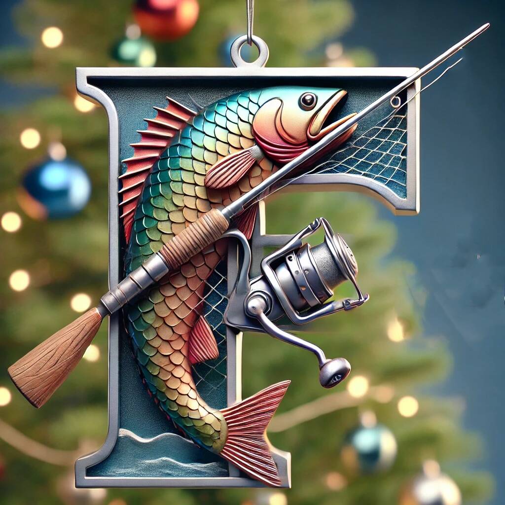 🎣Fishing Letter Ornaments