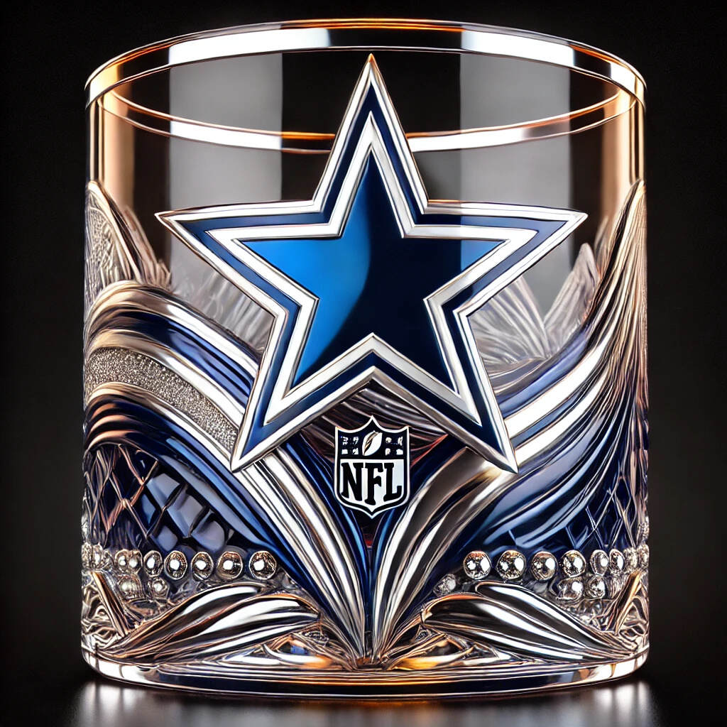 Hand-painted NFL Glass