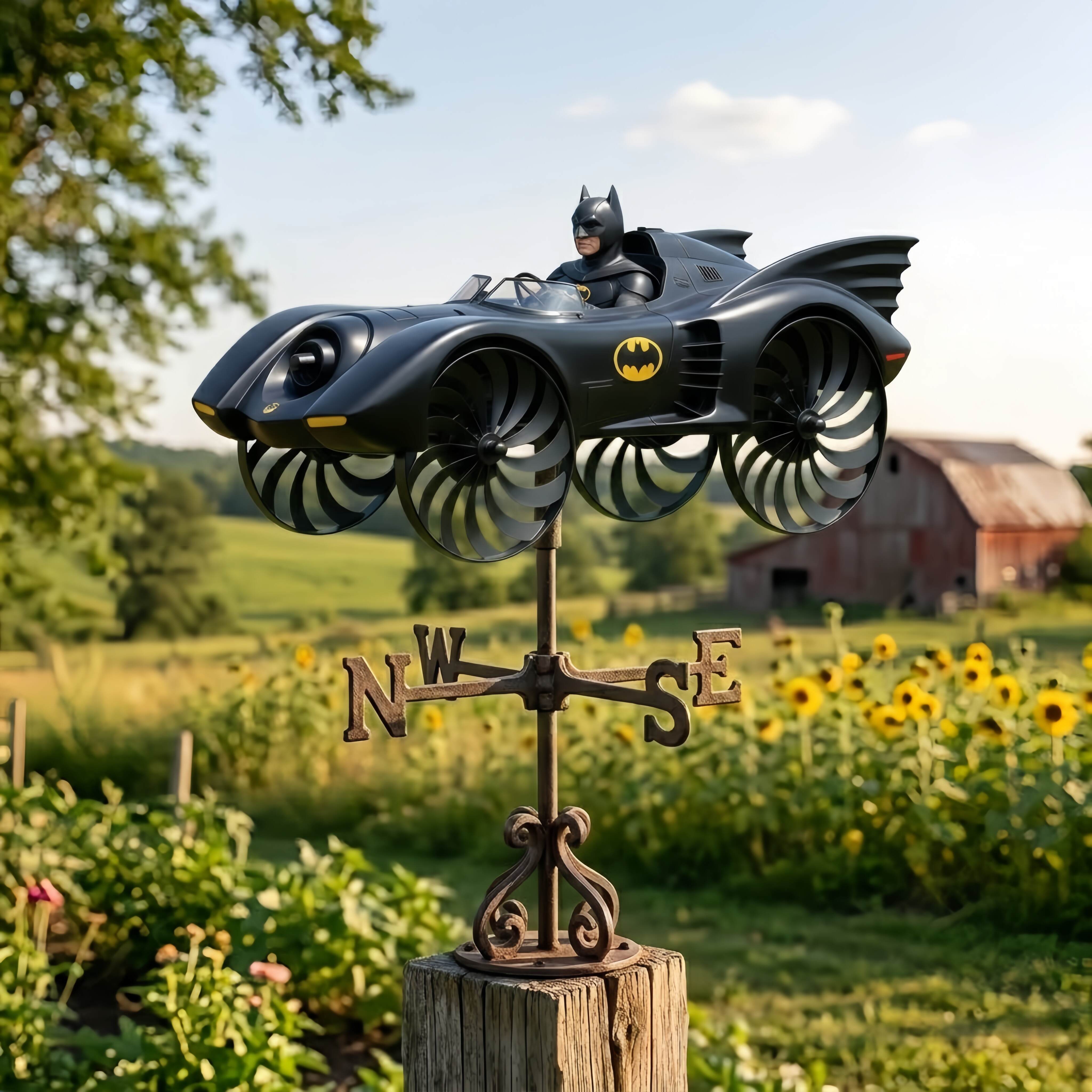 Batman Garden Wind Spinner