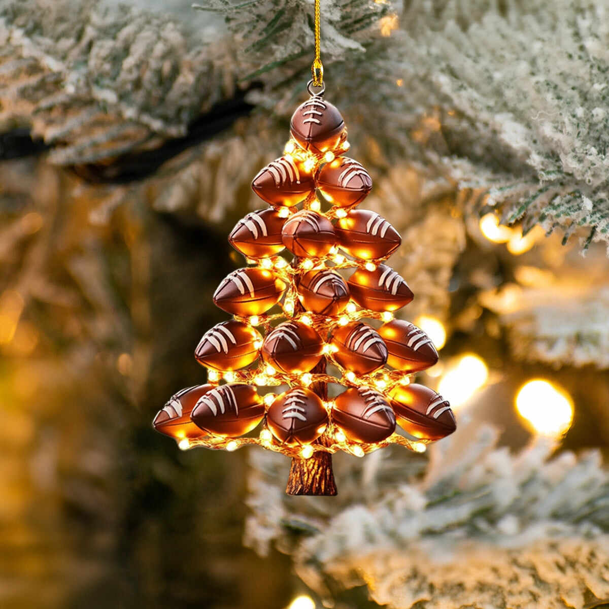 Football🏈🎄Tree Christmas Ornament