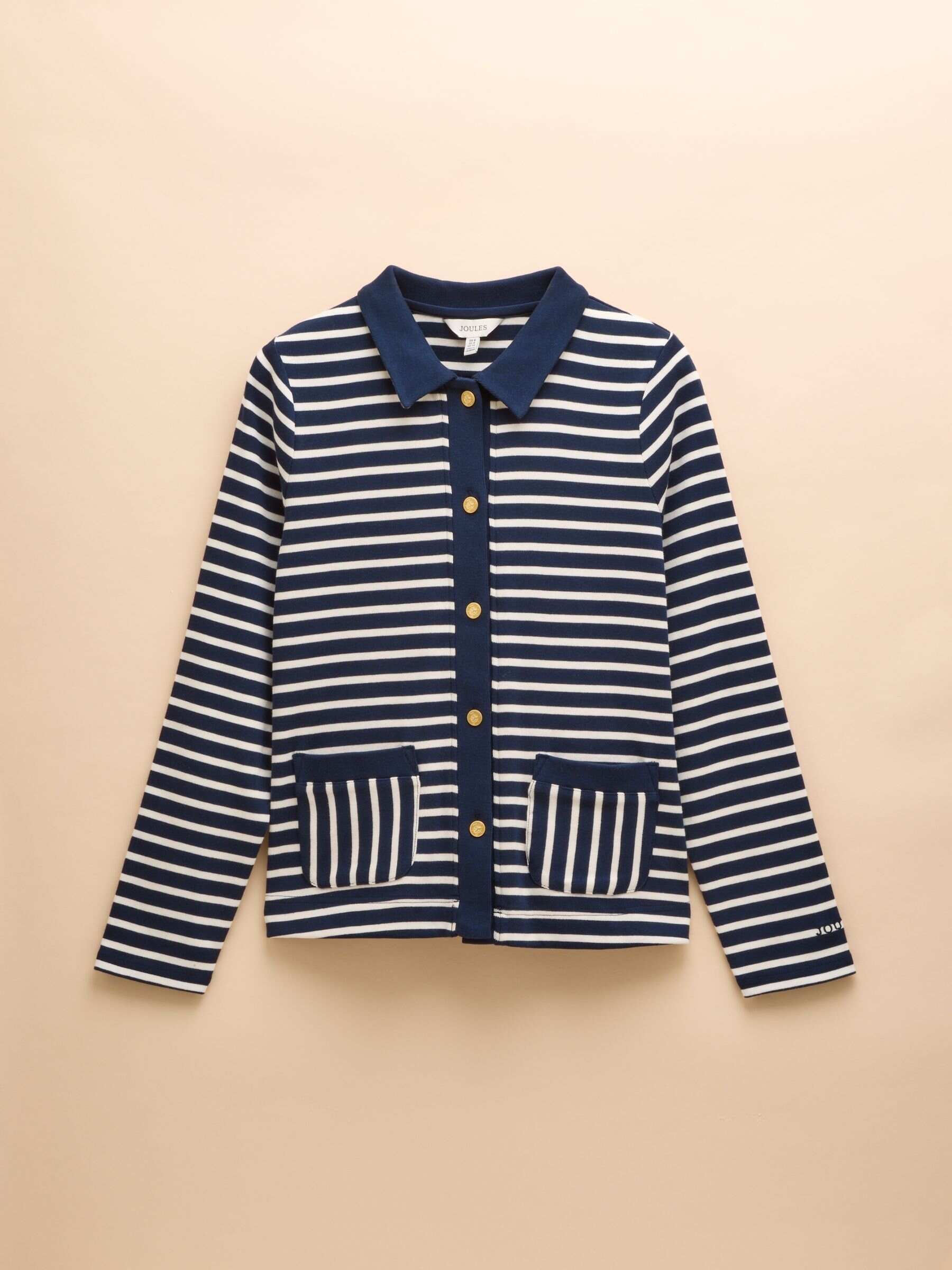Premium Ribbed Navy Jersey Cardigan