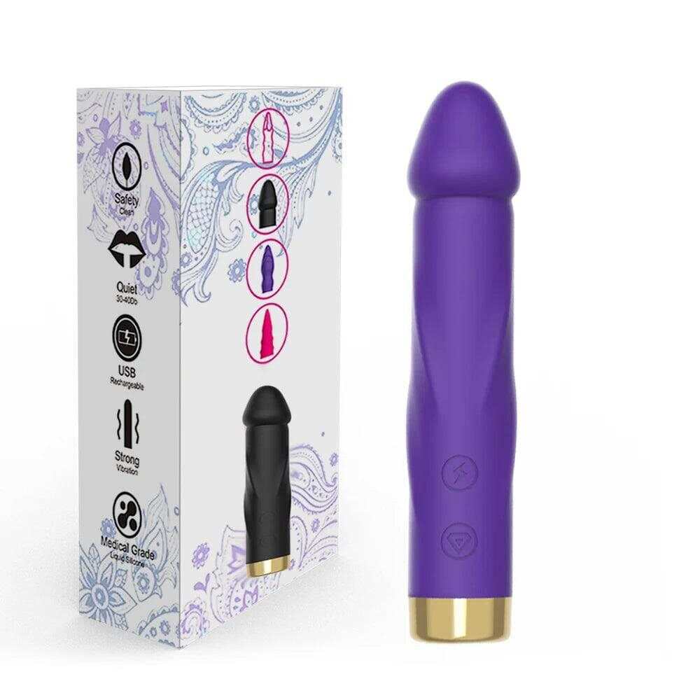 10-Mode Realistic Silicone Dildo Vibrator