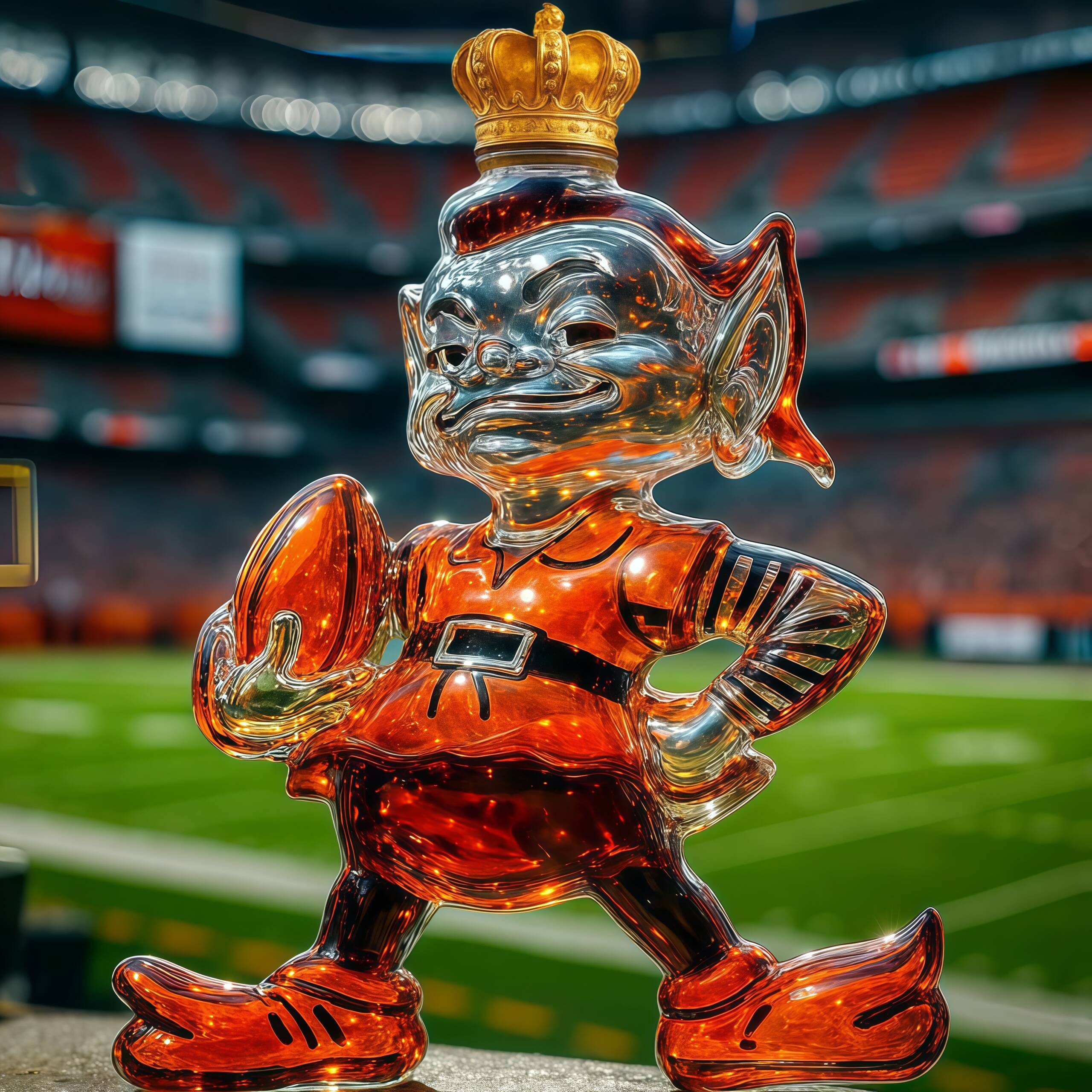 Cleveland Browns whiskey bottle
