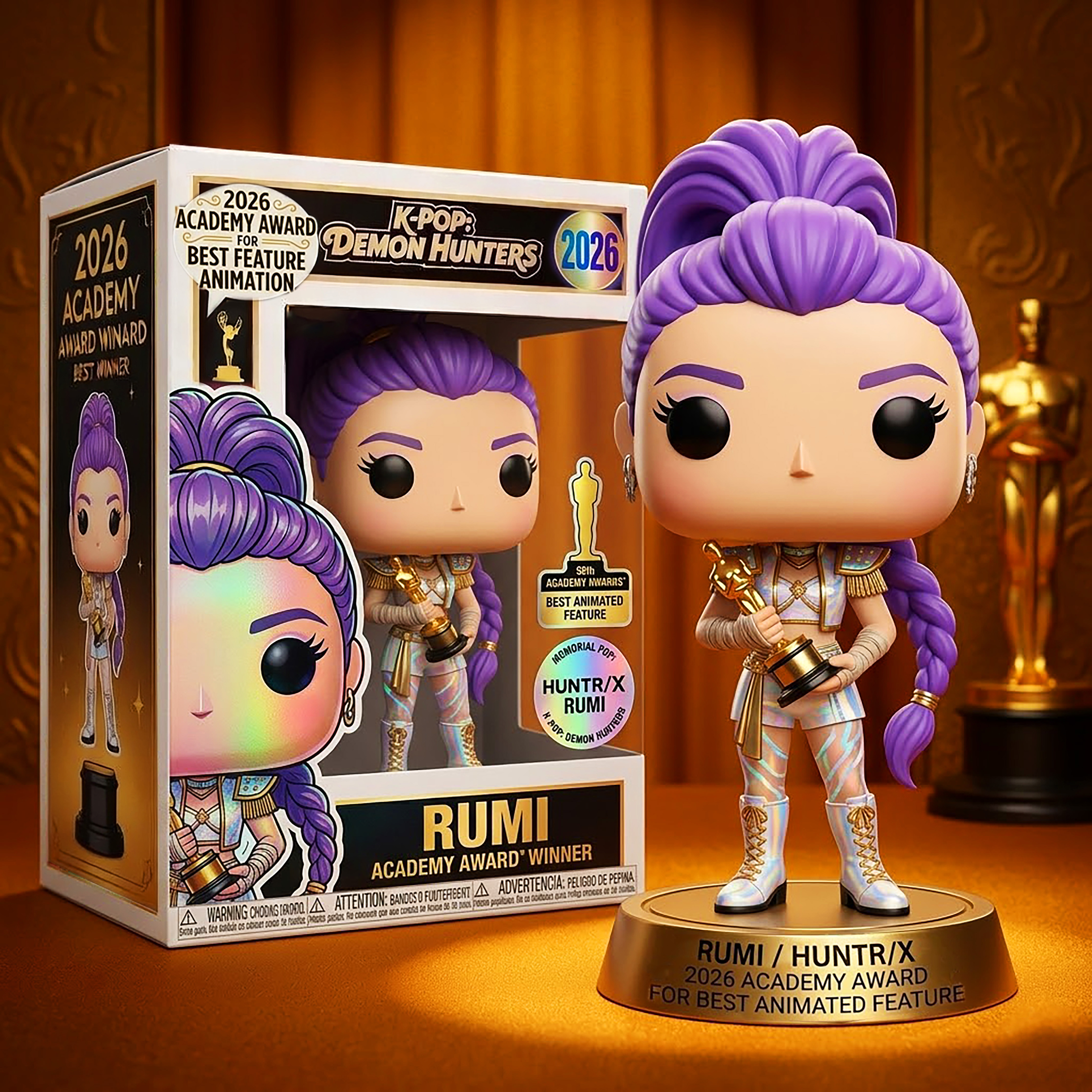 🎤 K-Pop Demon Hunters – 2026 Academy Award Winner Collection Figure