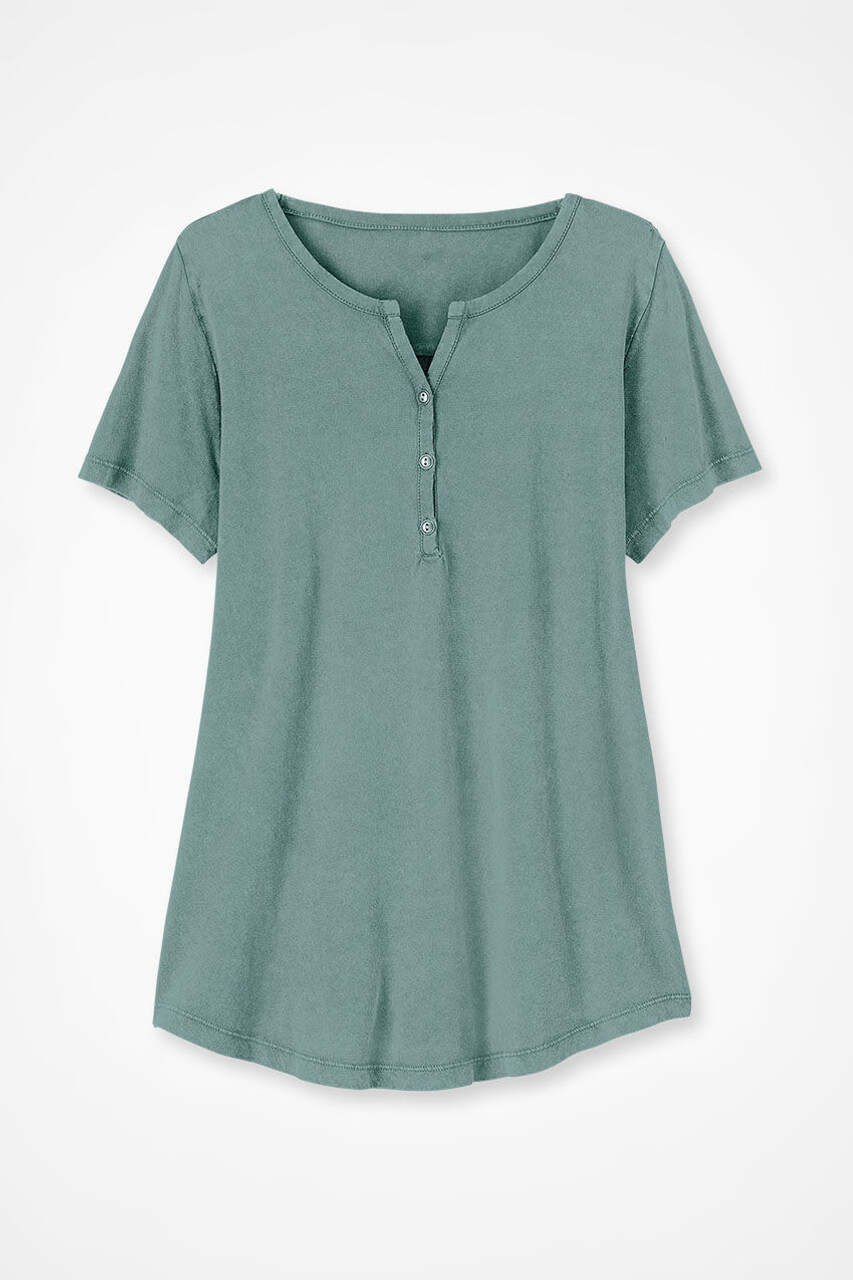 Vintage-Washed Henley