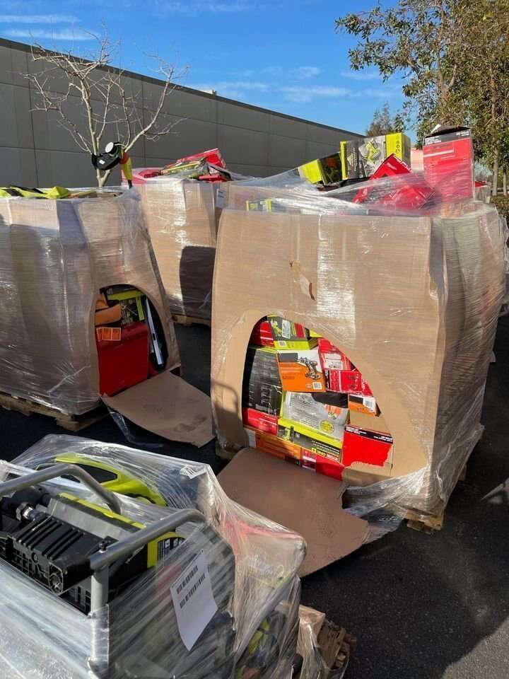🎁2024 NEW Customer Returns Tool Pallets Online⭐Buy 7 FOOT TALL “MONSTER” PALLETS Online