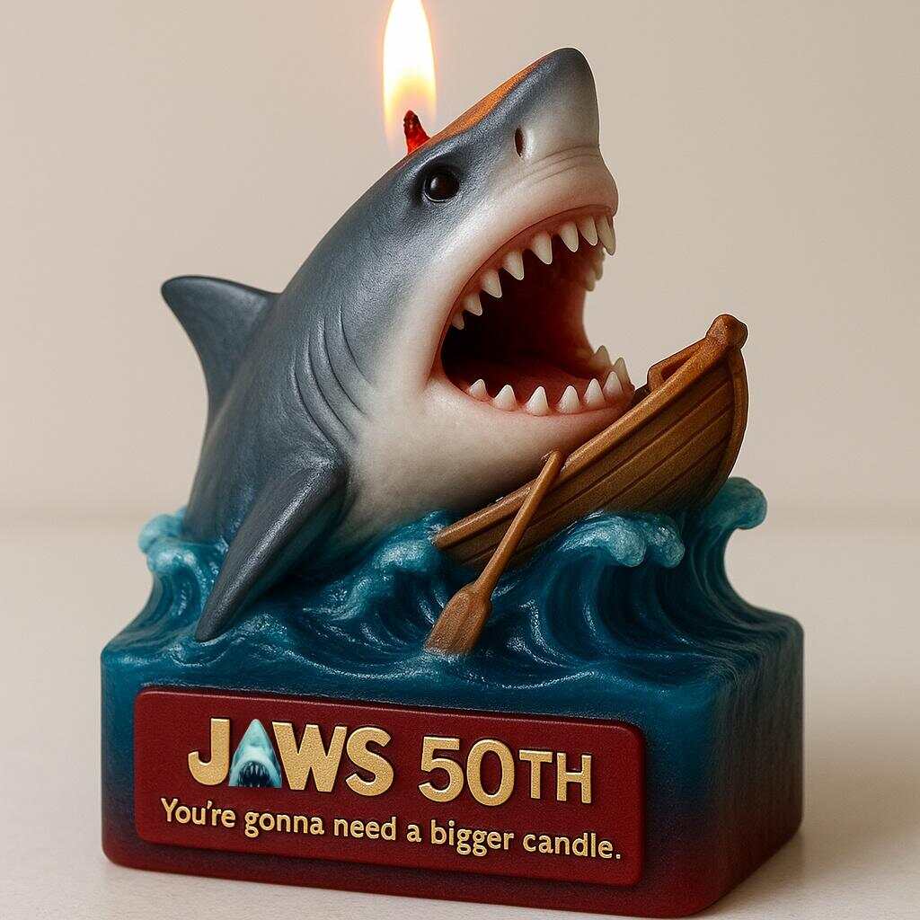 JAWS 50th Anniversary Collector's Candle