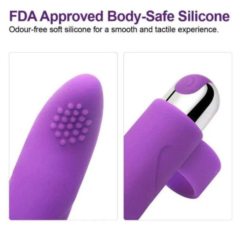 10 Modes Finger Vibrator: Clitoris Massage, G-Spot Stimulation, Rechargeable Vibrating Egg - Sex Toy for Women Masturbation