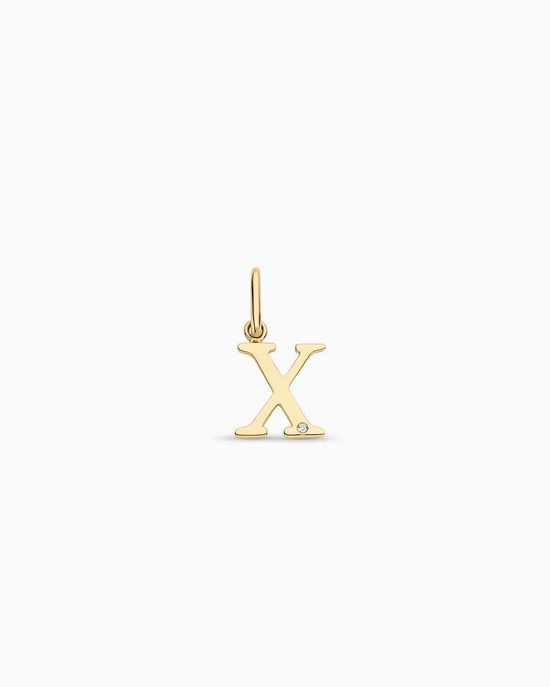 Diamond Vintage Alphabet Charm