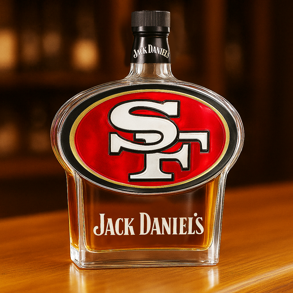 San Francisco 49ers Whiskey Bottle