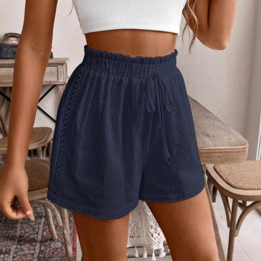 Solid Color Casual Shorts Summer Loose All-matching Pants