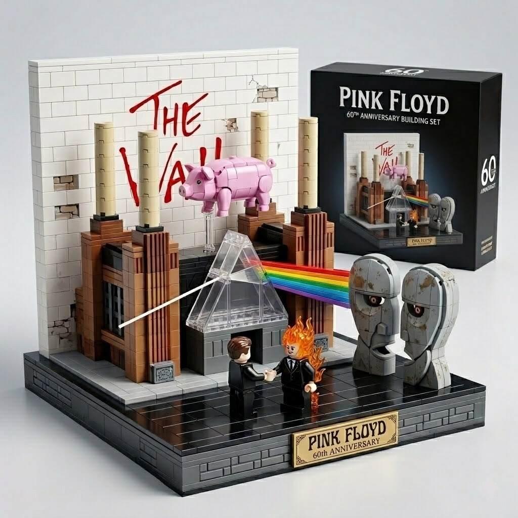 Pink Floyd The 60th Anniversary Collection Building Blocks Set