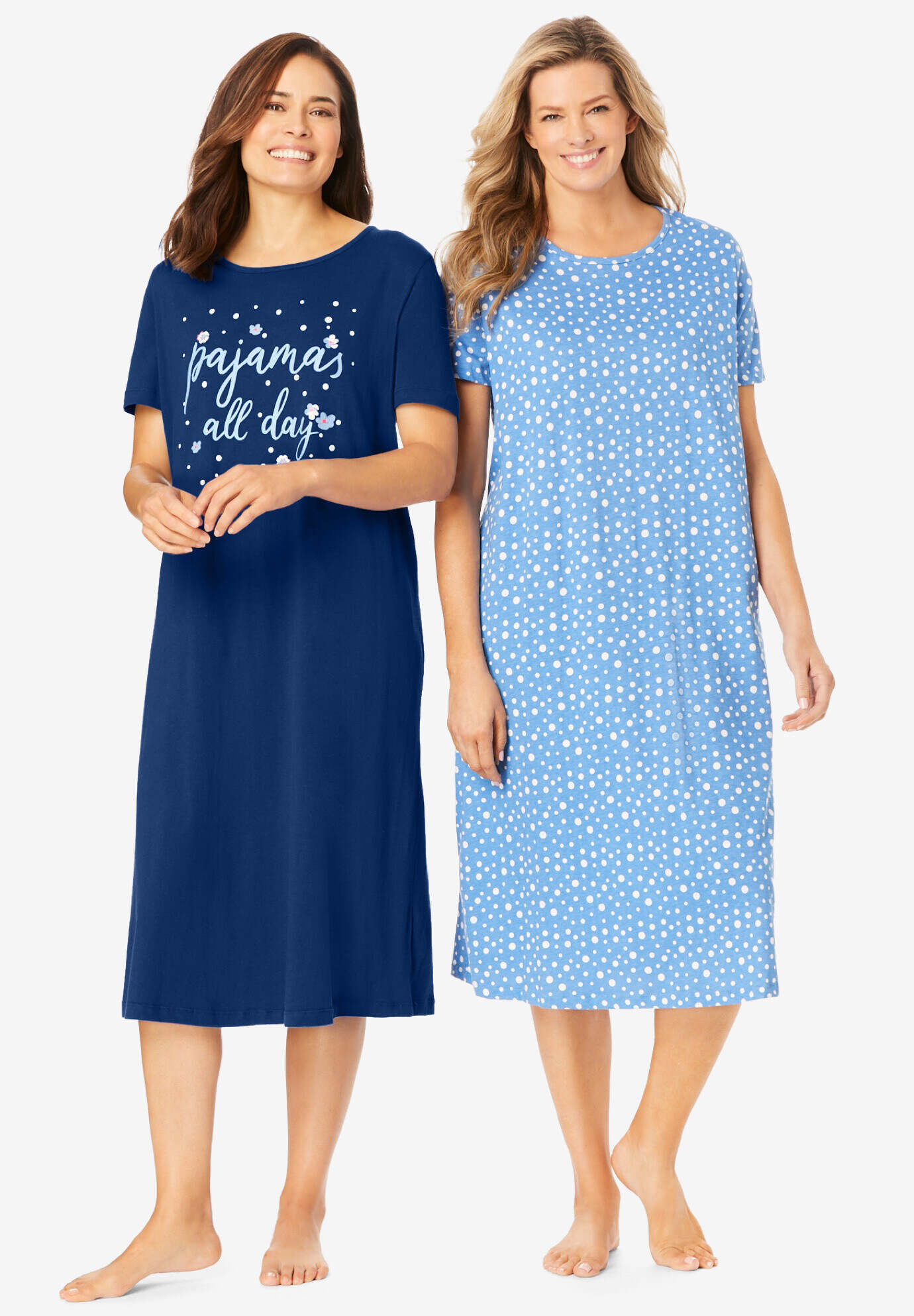 2-Pack Long Sleepshirts