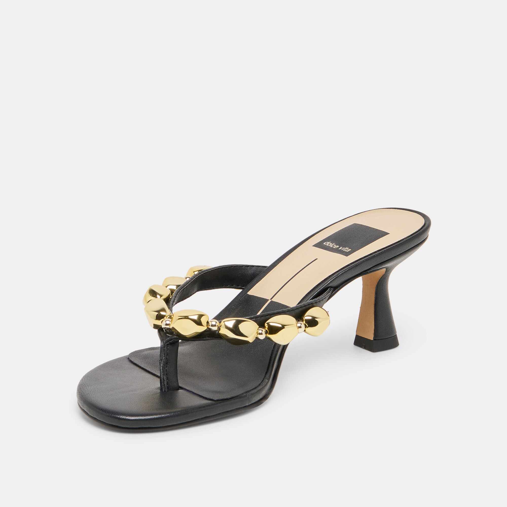 DAKSIE HEELS BLACK LEATHER
