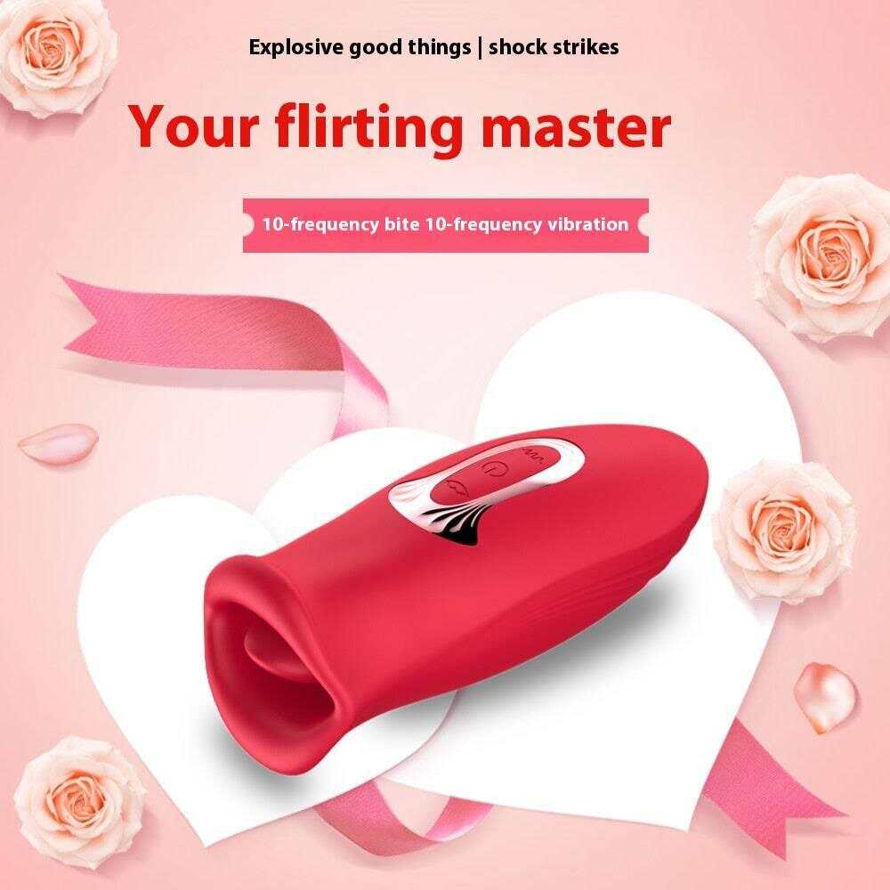 Multi-frequency Tongue Licking Clitoral Vibrator