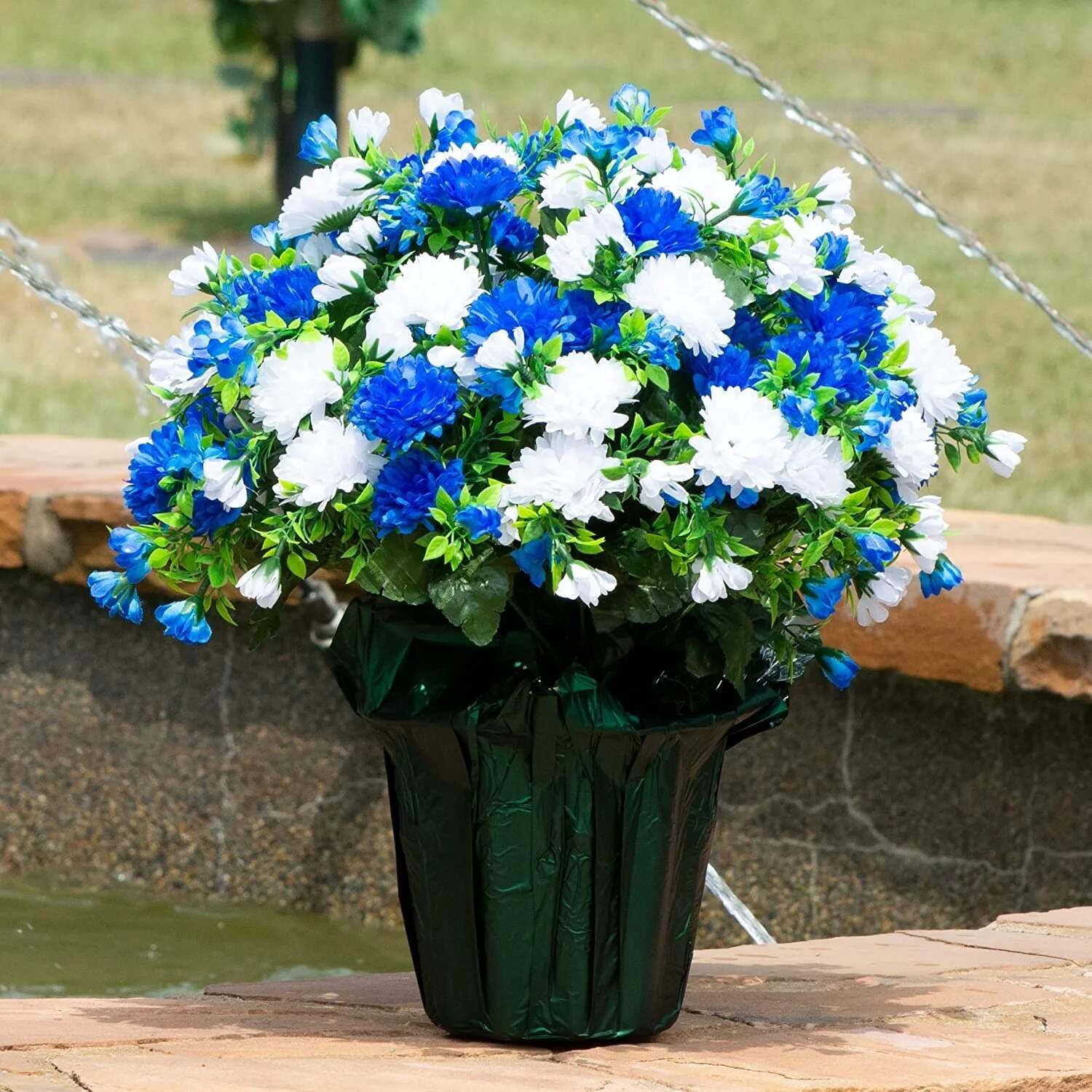 🏆Last Day 49% OFF⚡Artificial Flowers Sunset Garden Mums Bouquet Decoration - UV resistant, Waterproof, Windproof