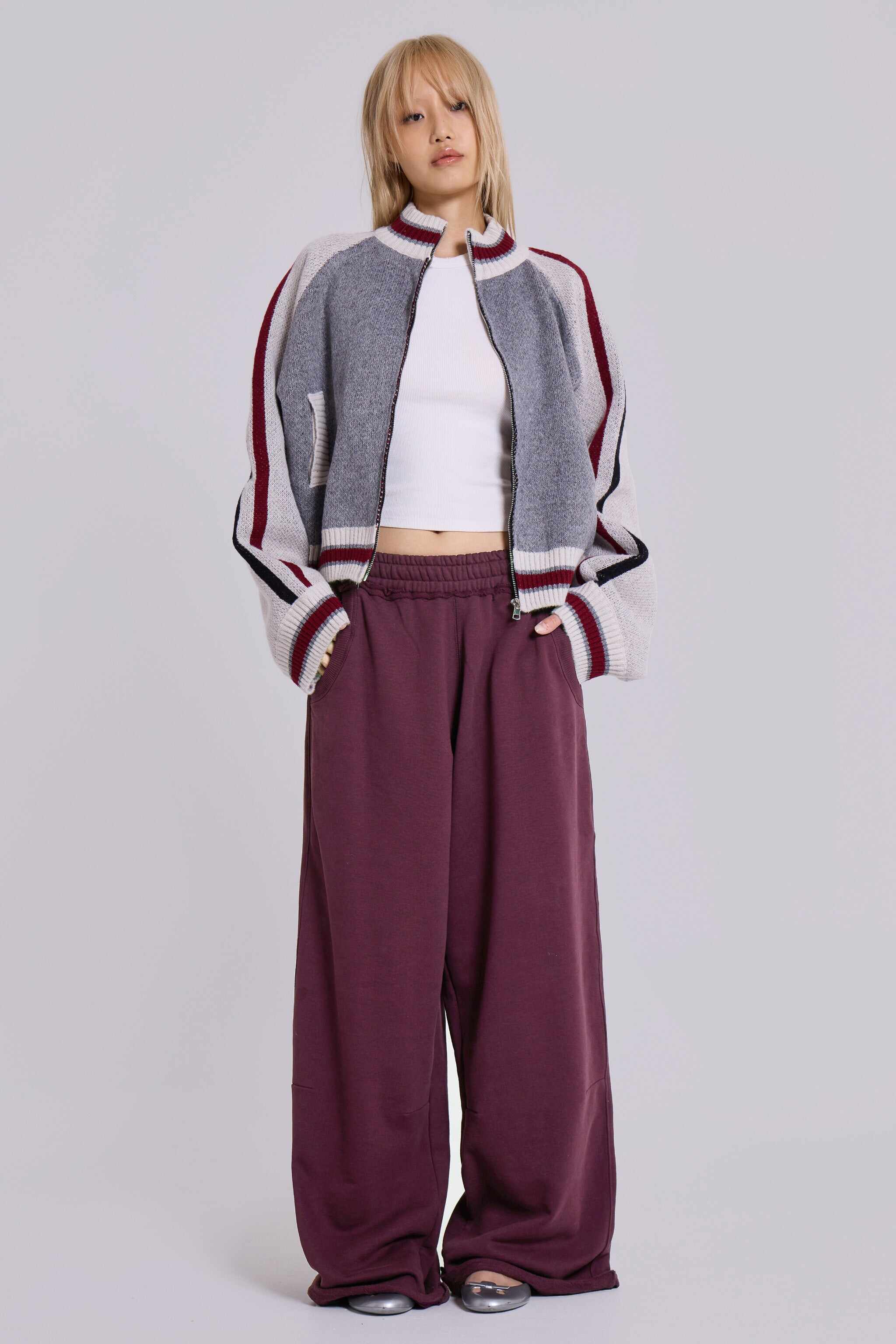 Dark Burgundy Monster Joggers