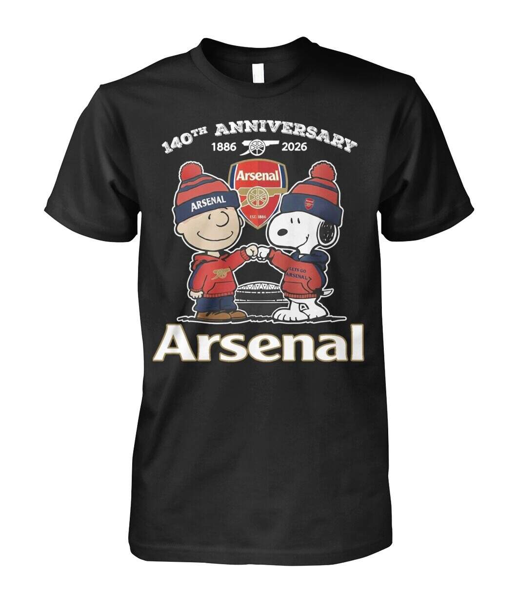 Arsenal 140th Anniversary Collection - Snoopy x Arsenal Limited Edition Commemorative Shirt