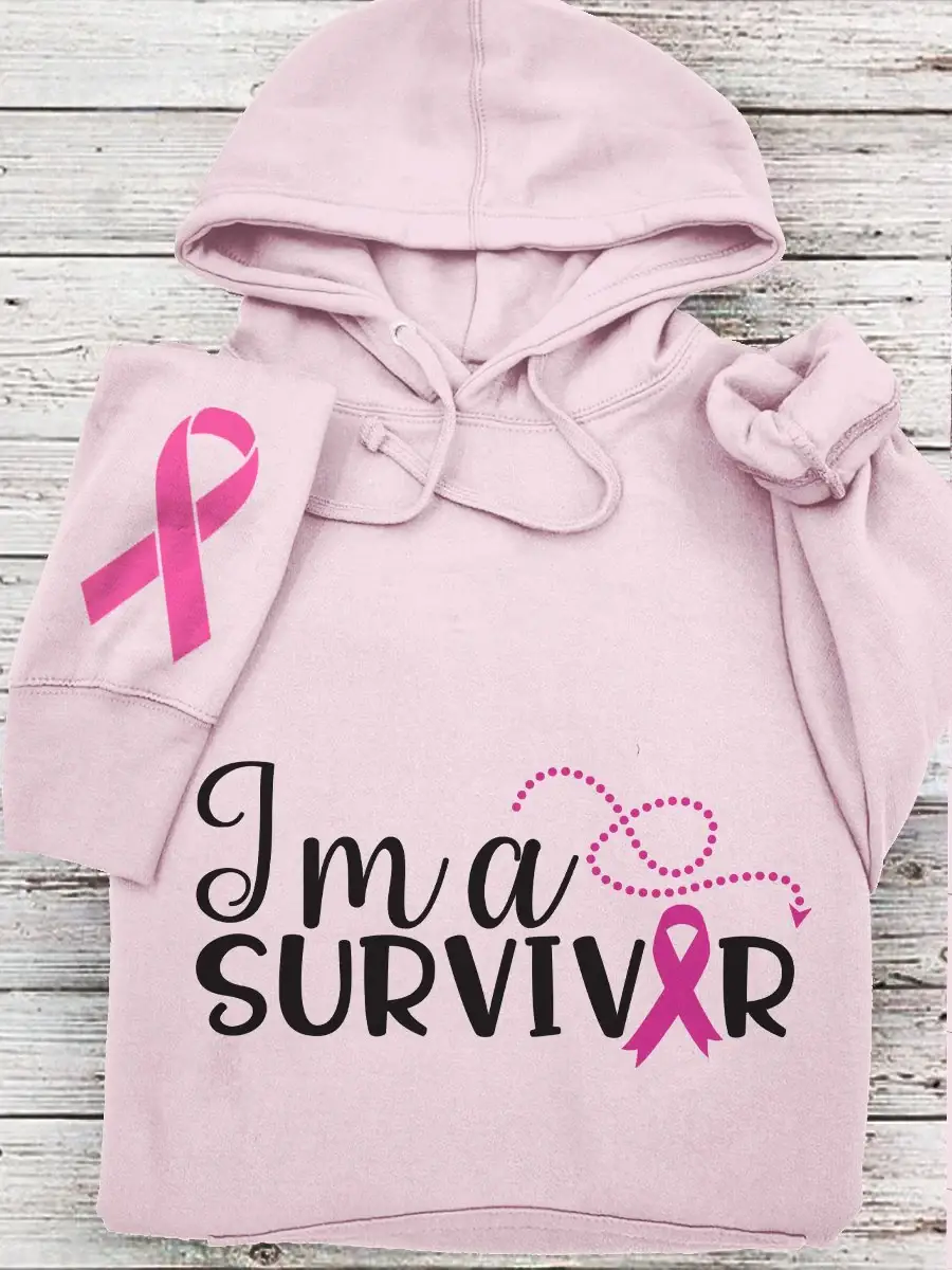 Women's Breast Cancer Ribbon Survivor Sweatshirt