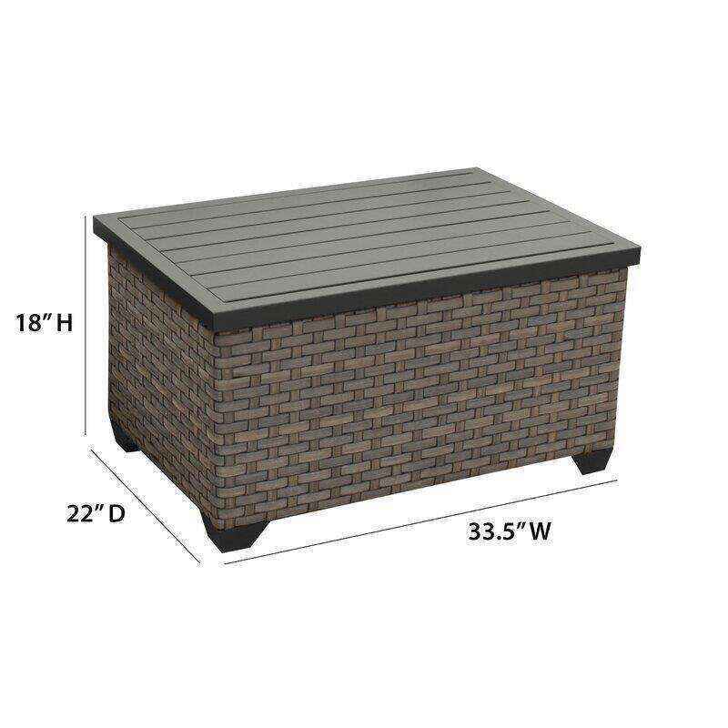 Rochford Wicker/Rattan 7 - Person Seating Group with Cushions