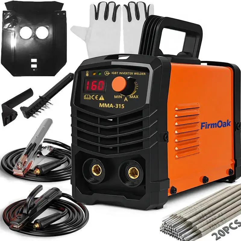 Portable Handheld Mini Welding Machine 110V, IGBT Inverter Stick Welder with Hot Start, Arc Force & Anti-Stick Function, Multi-Model Welding Rod Compatible for Household Repair & DIY Projects