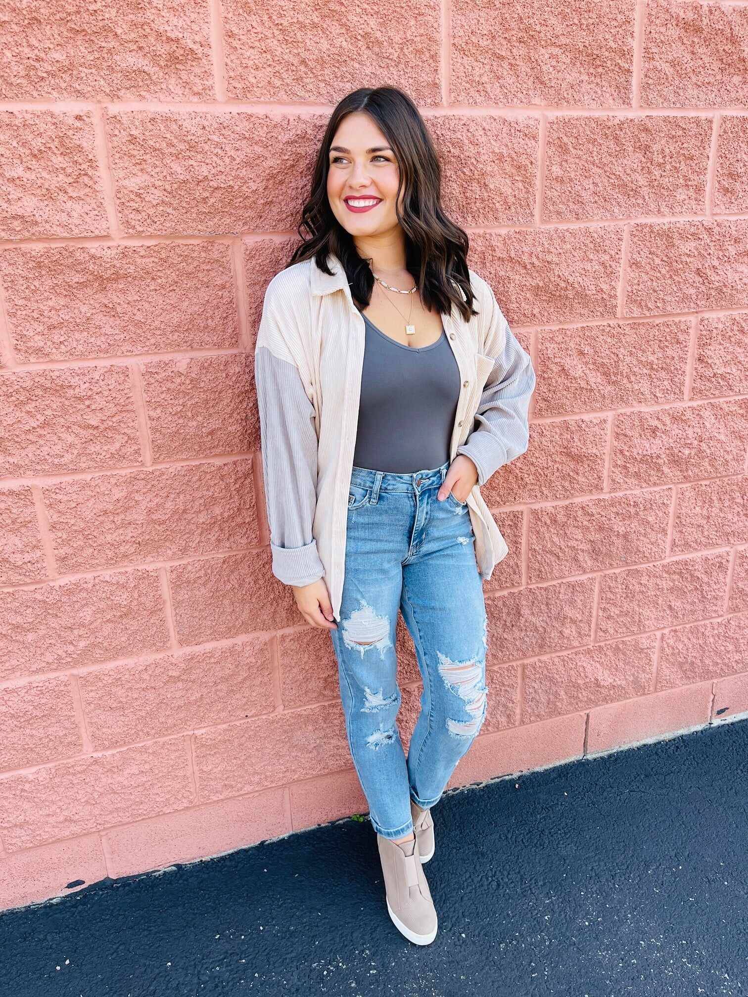 Plus/Reg Don’t Be Distressed Boyfriend Jeans